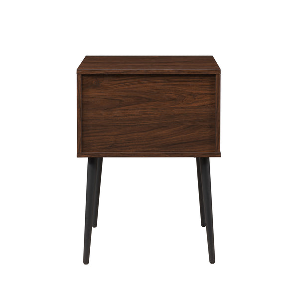 Walker Edison Nora Contemporary/Modern 18" 1-Drawer Contemporary Side Table with Open Storage NORL8KDW