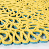 Novelty 701 Hand Knotted Micro Yarn 0 Rug Yellow / Blue Micro yarn NOV701C-5R