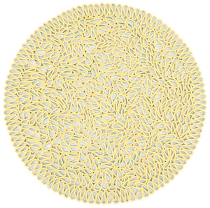 Novelty 701 Hand Knotted Micro Yarn 0 Rug Yellow / Blue Micro yarn NOV701C-5R