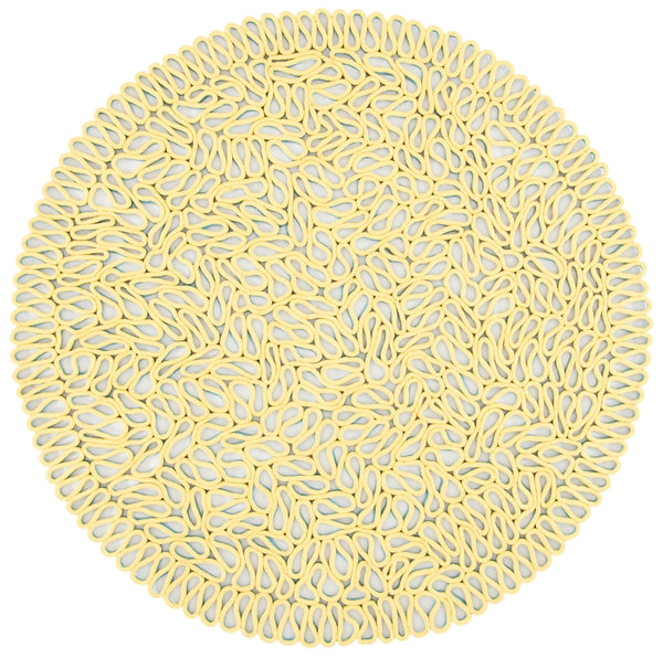 Novelty 701 Hand Knotted Micro Yarn 0 Rug Yellow / Blue Micro yarn NOV701C-5R