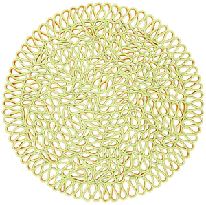 Novelty 701 Hand Knotted Micro Yarn 0 Rug Orange / Green Micro yarn NOV701P-4R