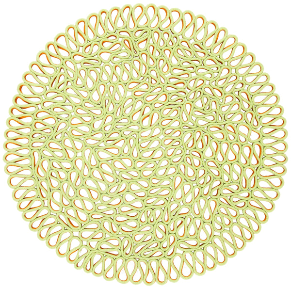 Novelty 701 Hand Knotted Micro Yarn 0 Rug Orange / Green Micro yarn NOV701P-4R