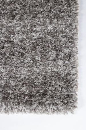 Momeni Novogratz Nola Shag NS-01 Machine Made Contemporary Solid Indoor Area Rug Grey 8' x 10' NSHAGNS-01GRY80A0