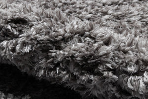 Momeni Novogratz Nola Shag NS-01 Machine Made Contemporary Solid Indoor Area Rug Grey 8' x 10' NSHAGNS-01GRY80A0