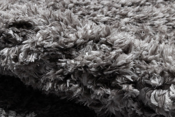 Momeni Novogratz Nola Shag NS-01 Machine Made Contemporary Solid Indoor Area Rug Grey 8' x 10' NSHAGNS-01GRY80A0