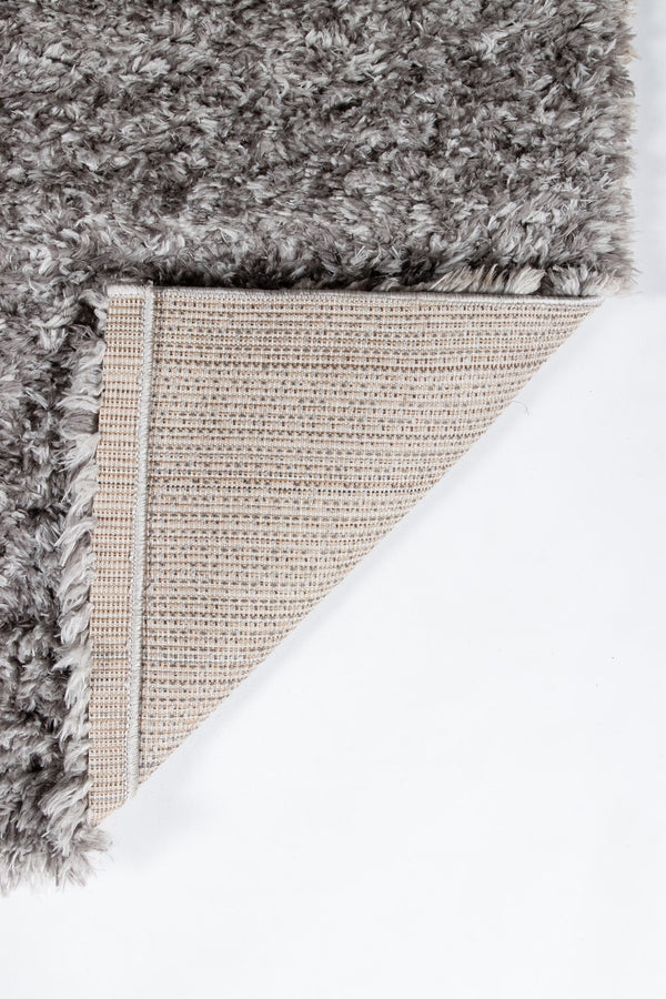 Momeni Novogratz Nola Shag NS-01 Machine Made Contemporary Solid Indoor Area Rug Grey 8' x 10' NSHAGNS-01GRY80A0