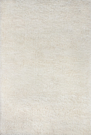 Momeni Novogratz Nola Shag NS-01 Machine Made Contemporary Solid Indoor Area Rug White 8' x 10' NSHAGNS-01WHT80A0