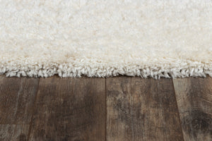 Momeni Novogratz Nola Shag NS-01 Machine Made Contemporary Solid Indoor Area Rug White 8' x 10' NSHAGNS-01WHT80A0