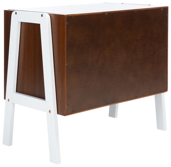 Safavieh Winchester Night Stand  Walnut / White NST1400B