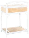 Safavieh Bea 1 Drawer 1 Shelf Nightstand White / Natural NST4000B