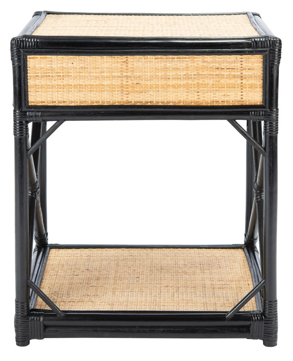 Bali 1 Drawer 1 Shelf Nightstand