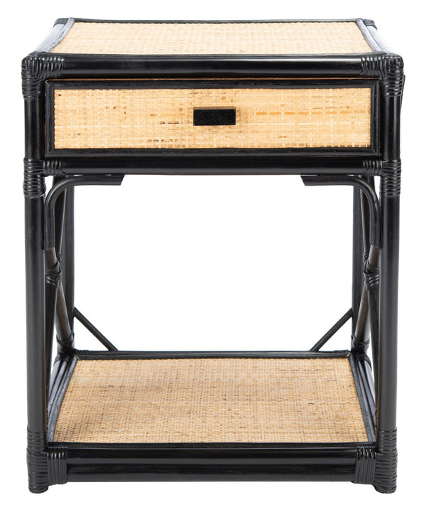 Bali 1 Drawer 1 Shelf Nightstand