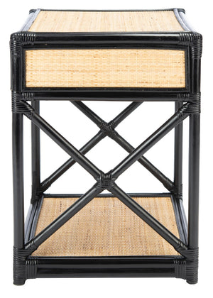 Bali 1 Drawer 1 Shelf Nightstand