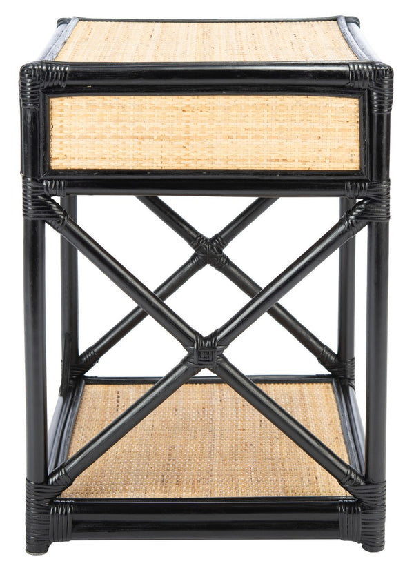 Bali 1 Drawer 1 Shelf Nightstand