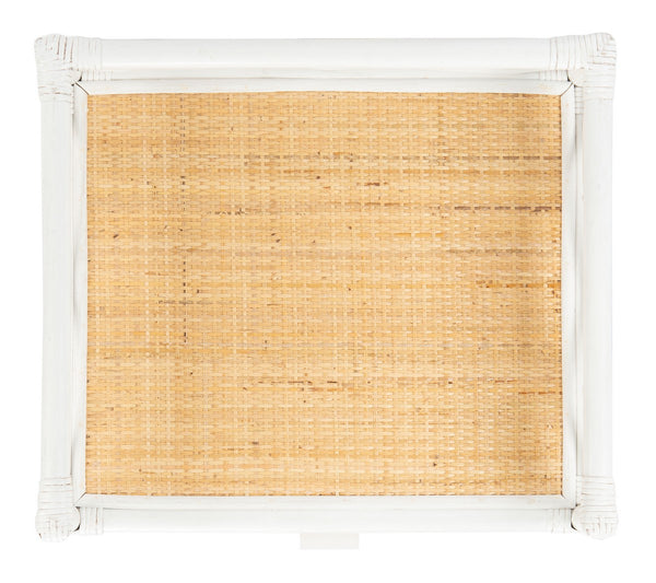 Safavieh Rumi 1 Drawer 1 Shelf Nightstand White/Natural NST4004B