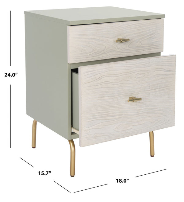 Genevieve 2 Drawer Nightstand