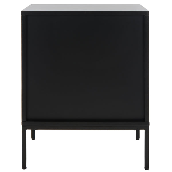 Zadie Modern Coastal Chic 2-Drawer Rattan Nightstand for Contemporary Bedroom Decor and Style