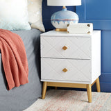 Safavieh Wilfred 2 Drawer Patterned Night Stand NST5009A