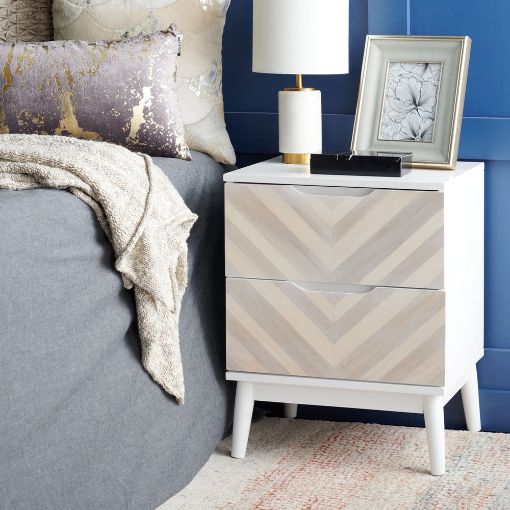 Safavieh Tay 2 Drawer Patterned Night Stand NST5011A