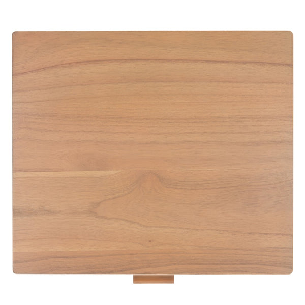 Miya Night Stand - Modern Rattan Accent Table with Drawer and Open Shelf for Stylish Organization