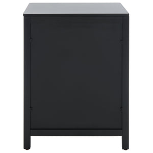 Miya Night Stand - Modern Rattan Accent Table with Drawer and Open Shelf for Stylish Organization
