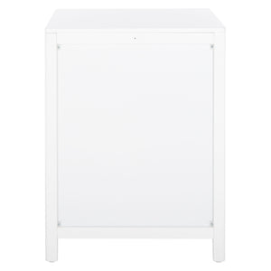 Miya Night Stand - Modern Rattan Accent Table with Drawer and Open Shelf for Stylish Organization