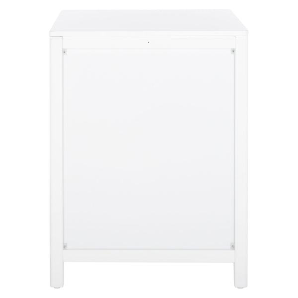 Miya Night Stand - Modern Rattan Accent Table with Drawer and Open Shelf for Stylish Organization