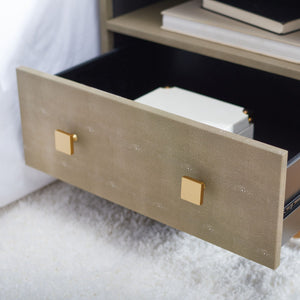 Meilana 1 Shelf 1 Drawer Nightstand
