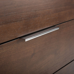 Brylin 3 Drawer Nightstand Walnut Wood NST6404A