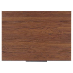 Safavieh Lylia 2 Drawer Nightstand Walnut / Black Legs / Black Handle Pb/ Mdf NST9605A