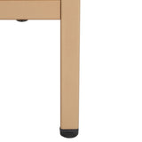 Safavieh Lylia 2 Drawer Nightstand White / Gold Legs / Gold Handle Pb/ Mdf NST9605C