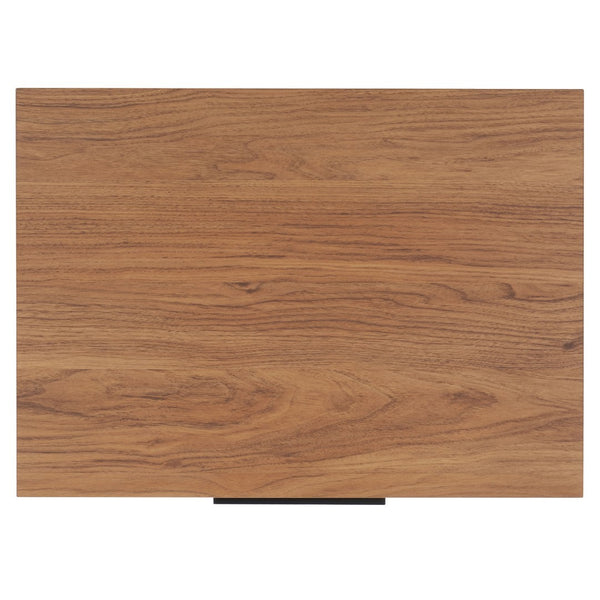 Safavieh Lylia 2 Drawer Nightstand Oak / Black Legs / Black Handle Pb/ Mdf NST9605D