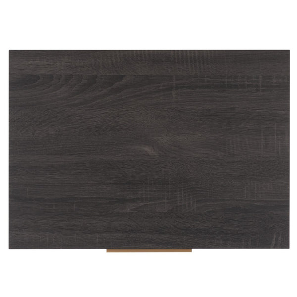 Safavieh Lylia 2 Drawer Nightstand Distressed Black / Gold Legs / Gold Handle Pb/ Mdf NST9605E