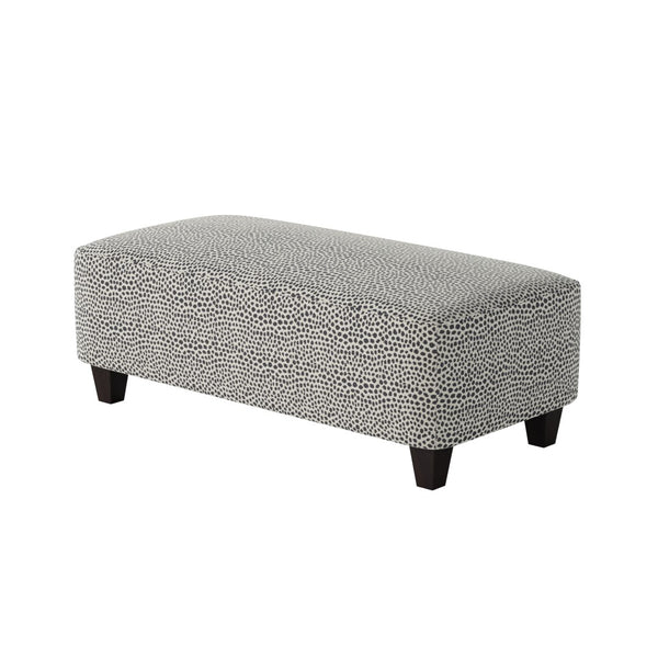 Fusion 100-C Transitional Cocktail Ottoman 100-C Faux Skin Carbon 49" Wide Cocktail Ottoman