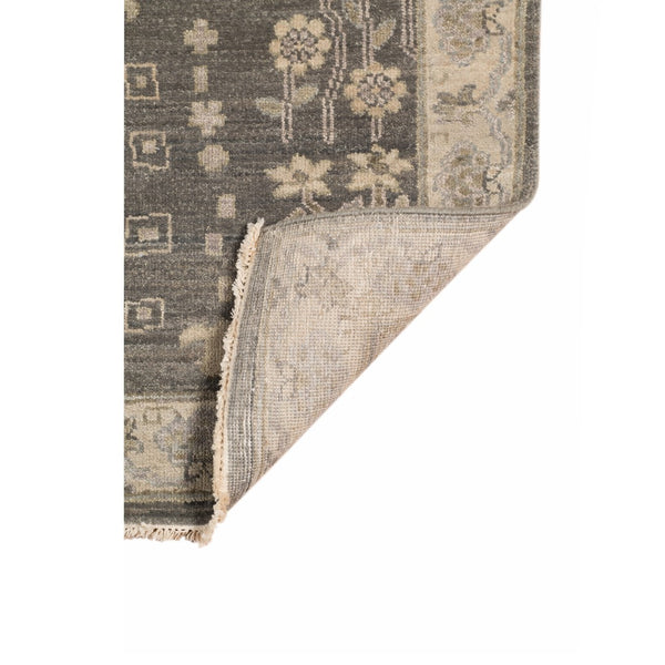 AMER Rugs Nuit Arabe NUI-2 Hand-Knotted Bordered Transitional Area Rug Gray/Brown 10' x 14'