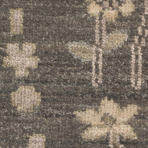 AMER Rugs Nuit Arabe NUI-2 Hand-Knotted Bordered Transitional Area Rug Gray/Brown 10' x 14'