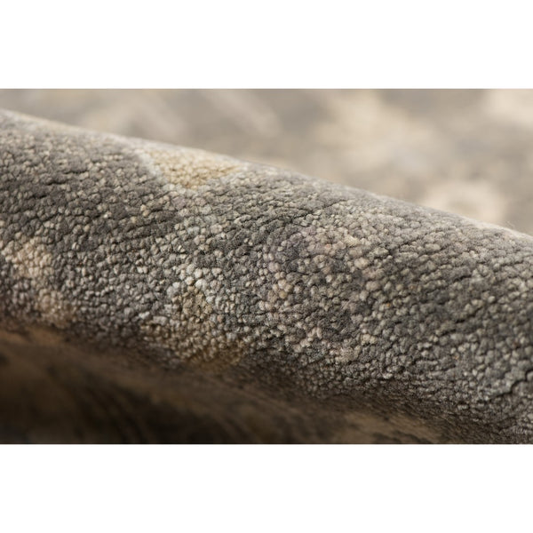 AMER Rugs Nuit Arabe NUI-2 Hand-Knotted Bordered Transitional Area Rug Gray/Brown 10' x 14'