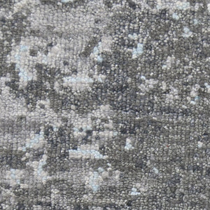 AMER Rugs Nuit Arabe NUI-22 Hand-Knotted Bordered Transitional Area Rug Silver 10' x 14'