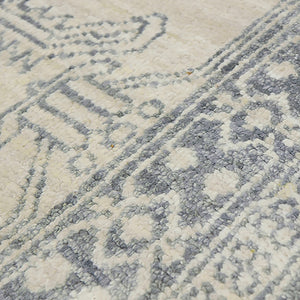 AMER Rugs Nuit Arabe NUI-3 Hand-Knotted Bordered Transitional Area Rug Blue 10' x 14'