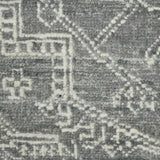 AMER Rugs Nuit Arabe NUI-4 Hand-Knotted Bordered Transitional Area Rug Silver 10' x 14'
