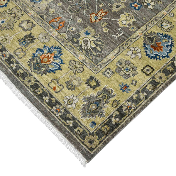 AMER Rugs Nuit Arabe NUI-46 Hand-Knotted Bordered Transitional Area Rug Taupe 10' x 14'