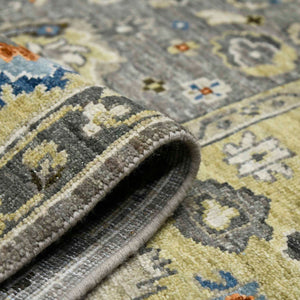 AMER Rugs Nuit Arabe NUI-46 Hand-Knotted Bordered Transitional Area Rug Taupe 10' x 14'