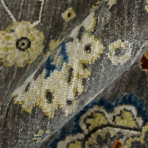 AMER Rugs Nuit Arabe NUI-46 Hand-Knotted Bordered Transitional Area Rug Taupe 10' x 14'