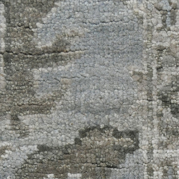 AMER Rugs Nuit Arabe NUI-6 Hand-Knotted Bordered Transitional Area Rug Gray/Blue 10' x 14'