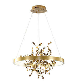 Bethel Sand Gold LED Chandelier in Stainless Steel & Aluminum