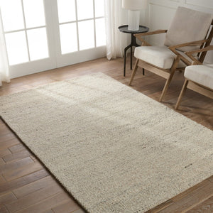 Jaipur Living Navarra Burch NVA01 Handwoven 100% Wool Solid Area Rug Cream 100% Wool RUG154986