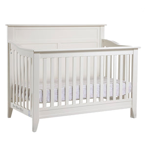 Pali Napoli Flat Top Forever Crib White Solid Radiata Pine 8150-WH