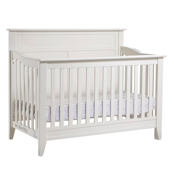 Pali Napoli Flat Top Forever Crib White Solid Radiata Pine 8150-WH