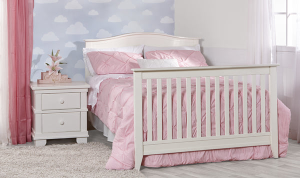 Pali Napoli Arch-Top Forever Crib White Solid Radiata Pine 8100-WH