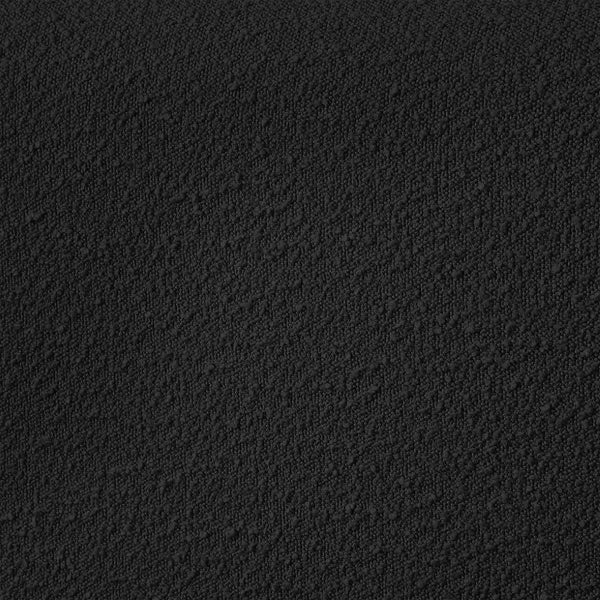 Nash Boucle Fabric / Engineered Wood / Foam Contemporary Black Boucle Fabric Twin Bed - 53" W x 86" D x 38" H